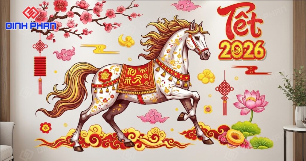 tranh tráng gương tết