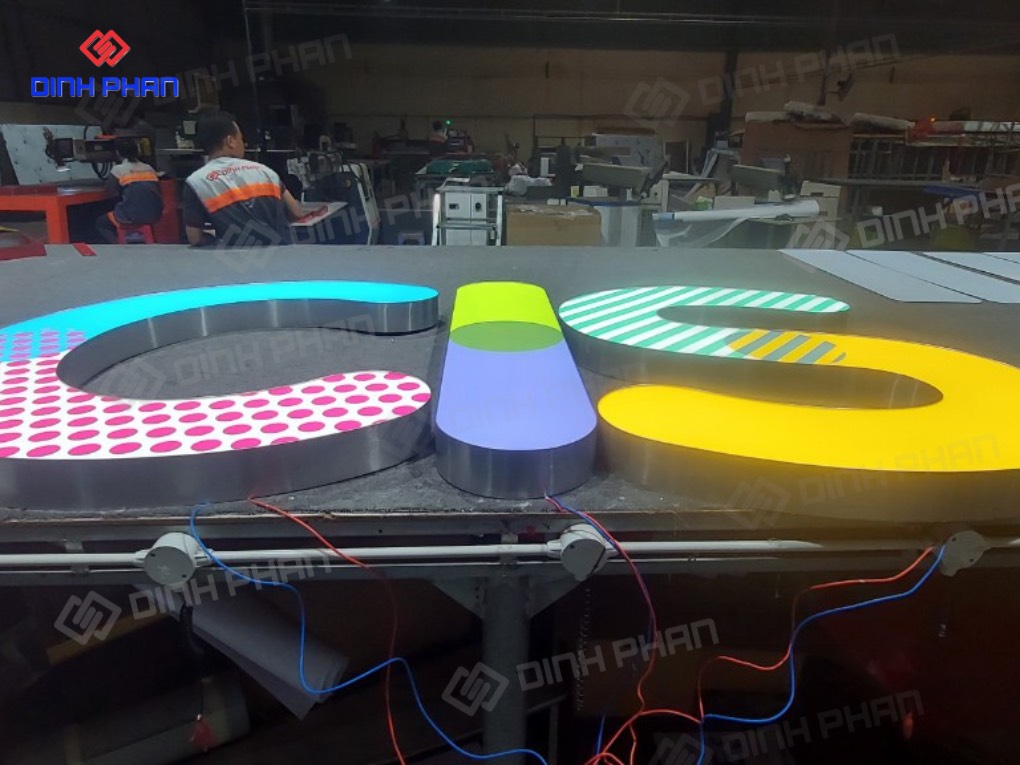 Làm Bảng Hiệu Chữ Nhôm nhiều màu Buôn Ma Thuột