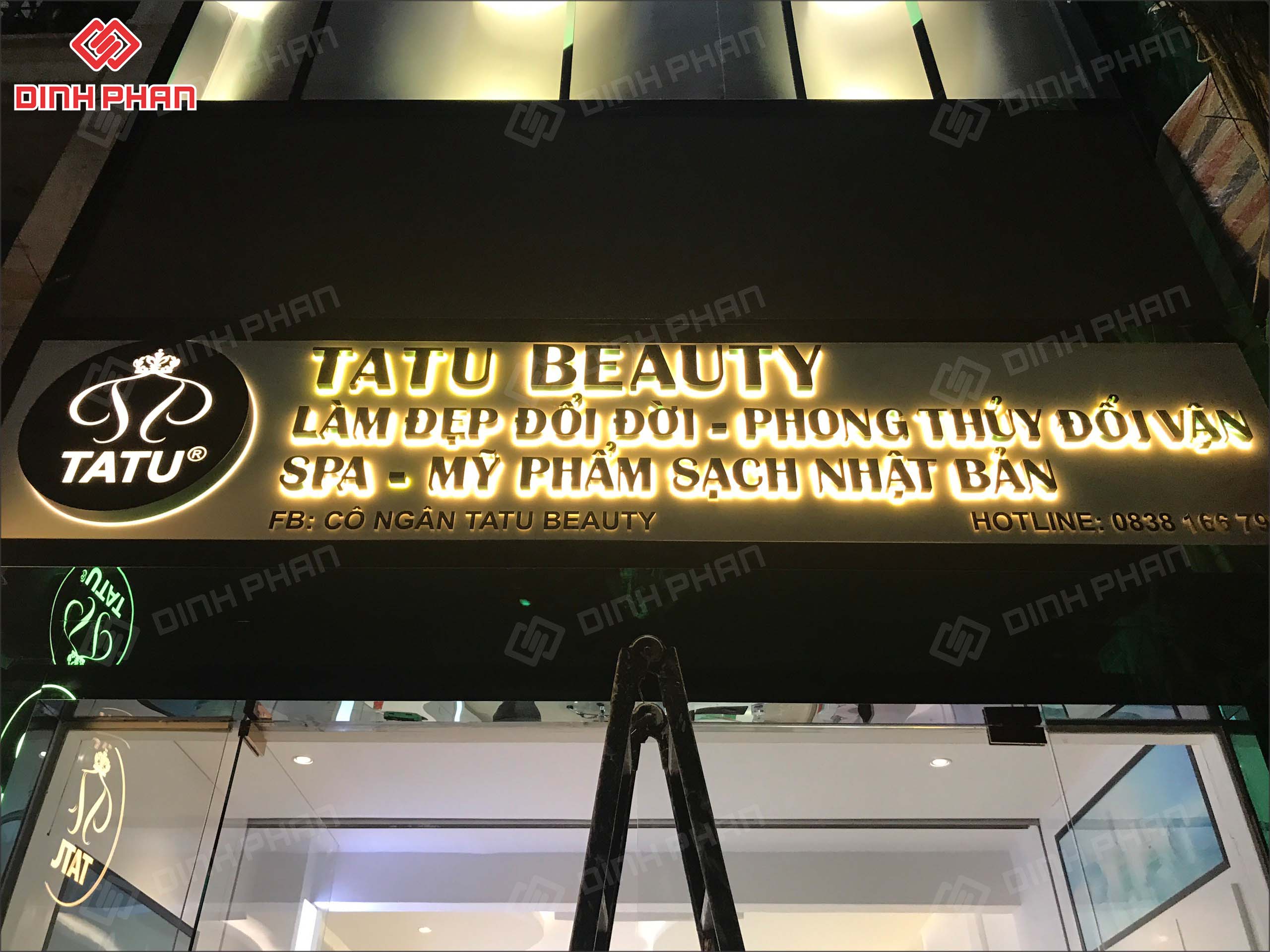 Làm Bảng Hiệu Spa TATU BEAUTY Đắk Lắk.3