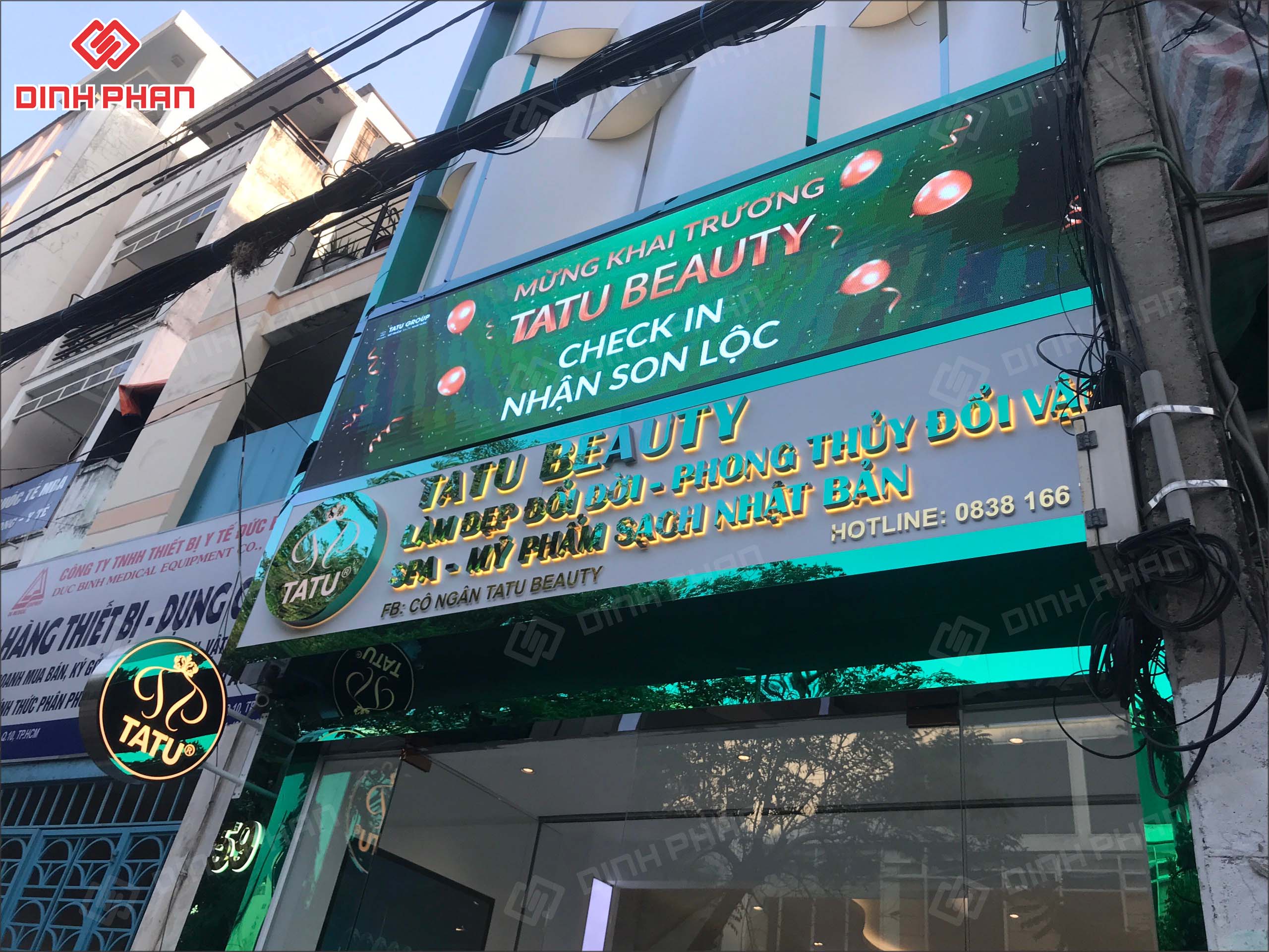 Làm Bảng Hiệu Spa TATU BEAUTY Đắk Lắk.2