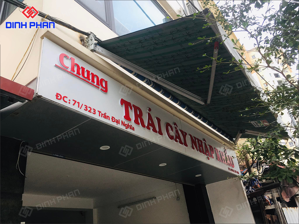Làm Bảng Hiệu Chung TRÁI CÂY NHẬP KHẨU Đắk Lắk.2