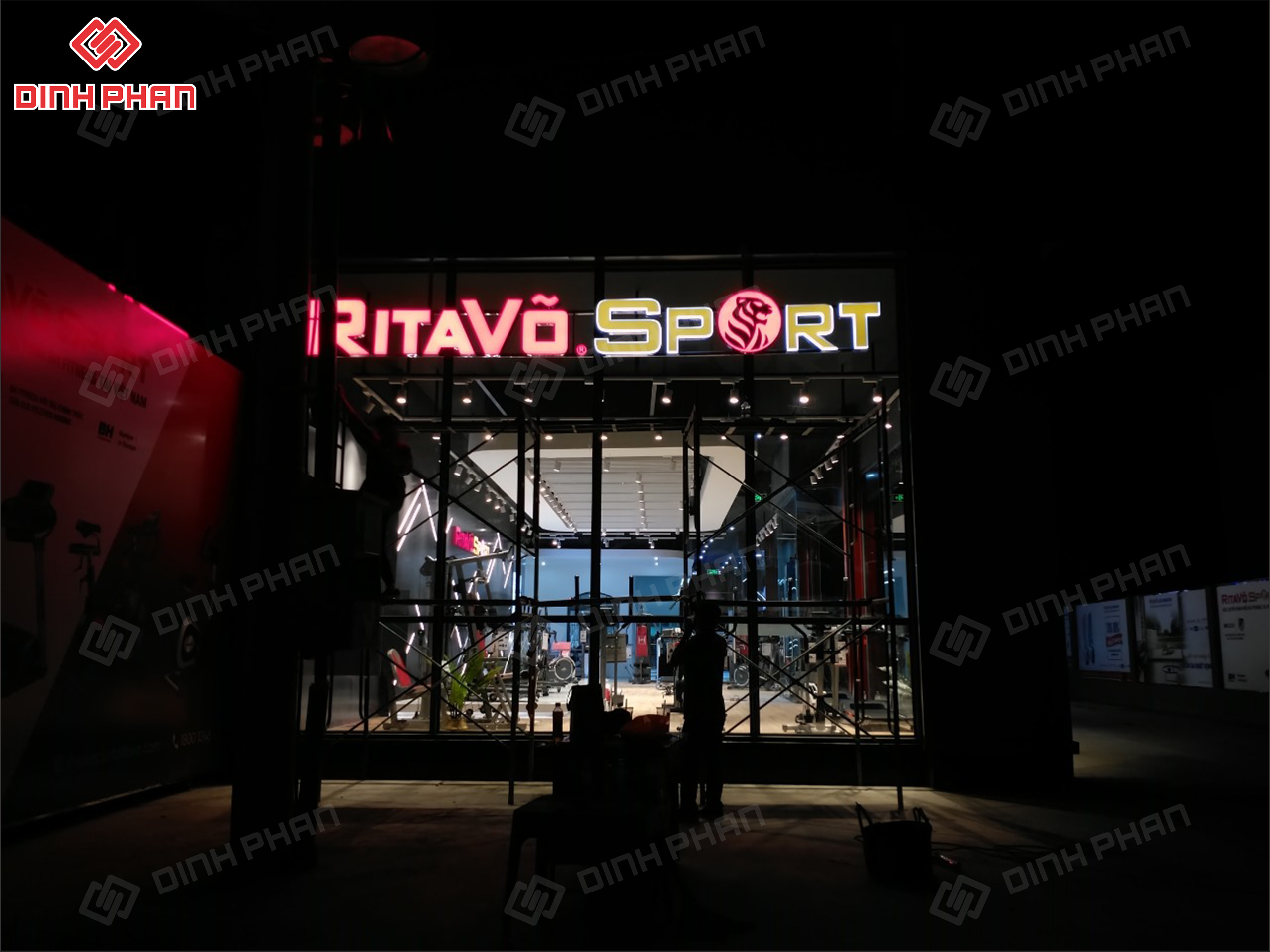 Làm Bảng Hiệu Đèn LED RiTaVõ.DEPOT Buôn Ma Thuột