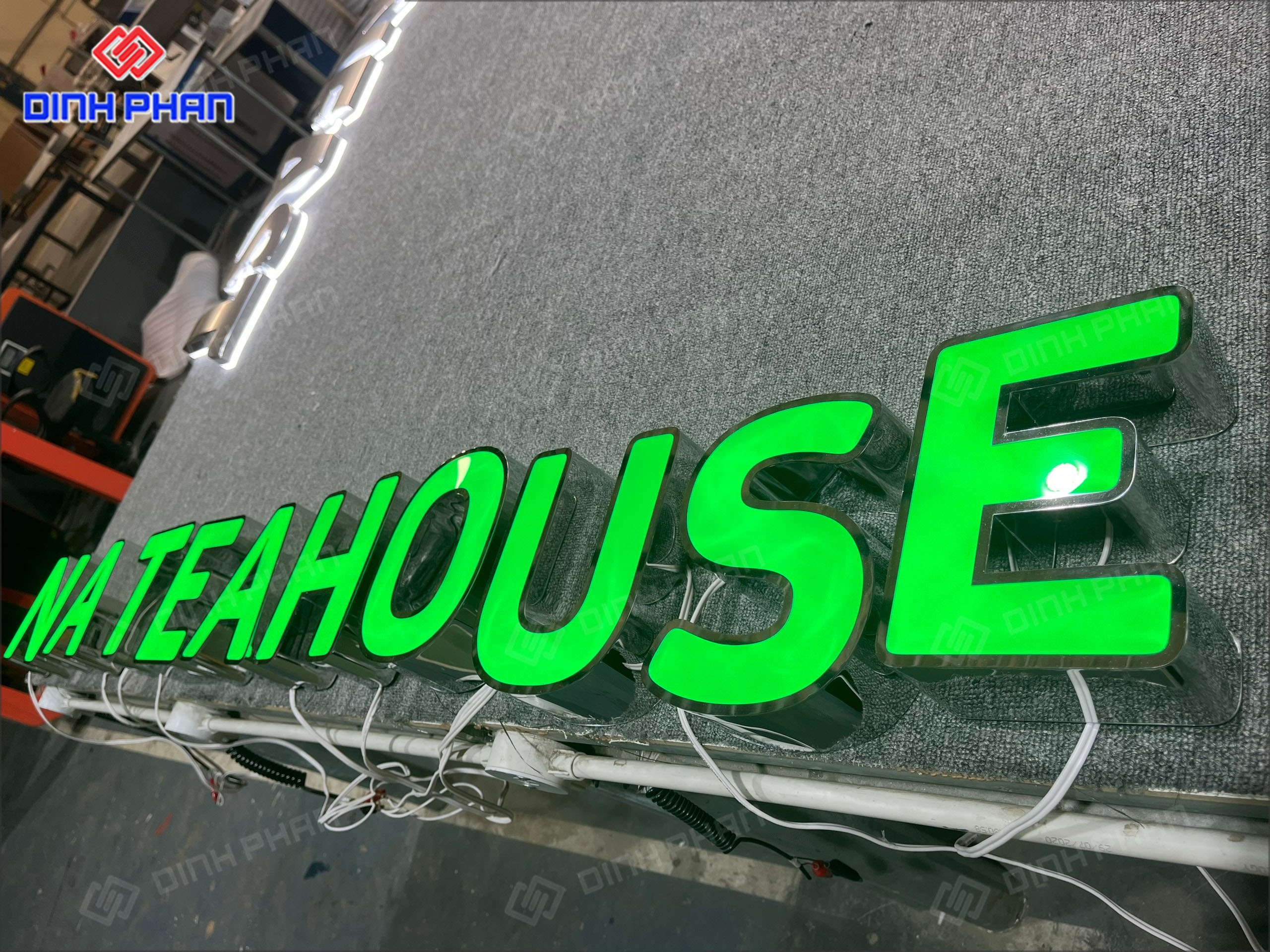 Làm Chữ Inox TEAHOUSE