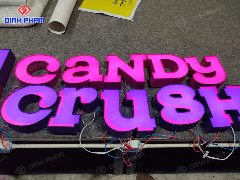 Làm chữ nhôm hắt sáng chân ở Đắk Lắk