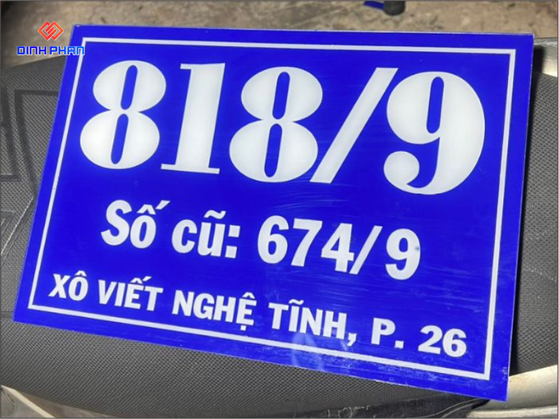 Biển số nhà mica Đắk Lắk