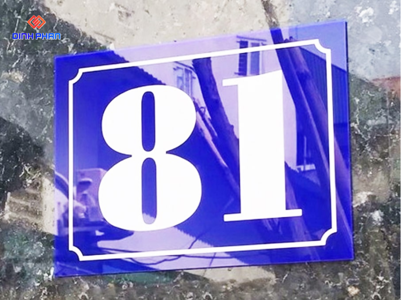 Biển số nhà mica Đắk Lắk