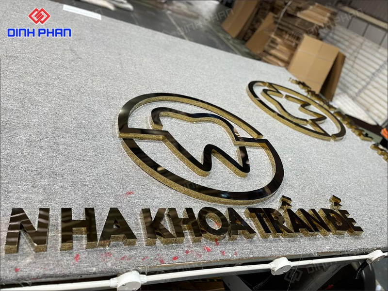 Chữ inox vàng gương Đắk Lắk