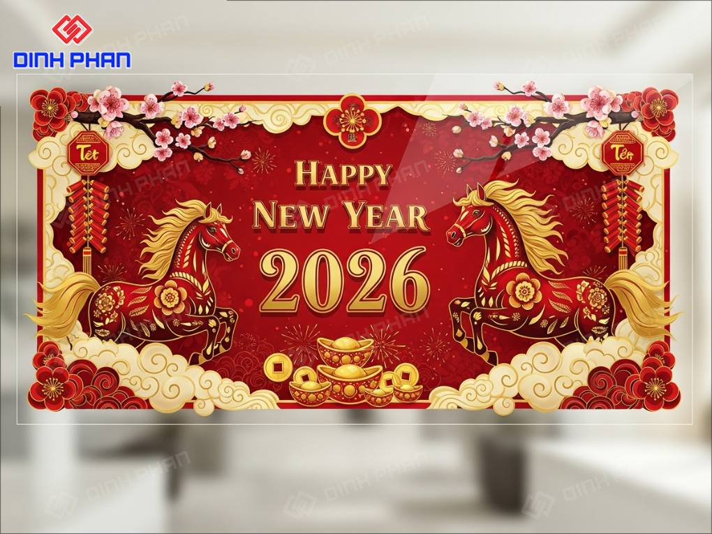 Decal Tết Dán Tường Buôn Ma Thuột