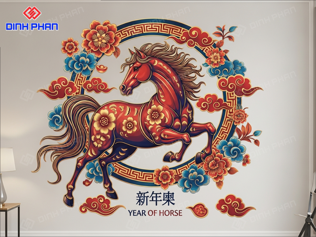 Decal Tết Dán Tường Buôn Ma Thuột