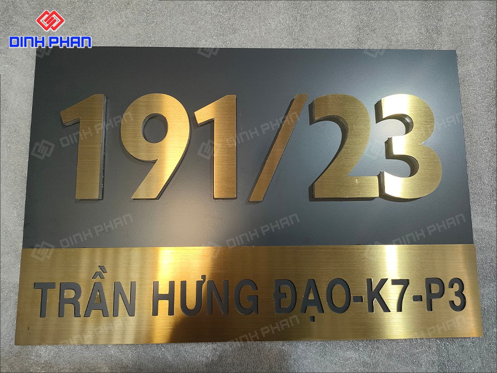 Biển Số Nhà Inox Buôn Ma Thuột