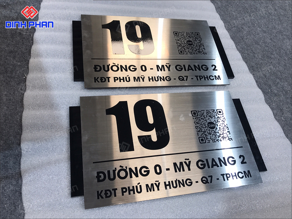 Biển Số Nhà Inox Buôn Ma Thuột
