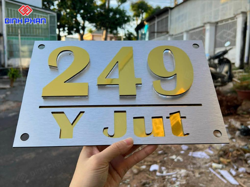 Biển số nhà inox Đắk Lắk