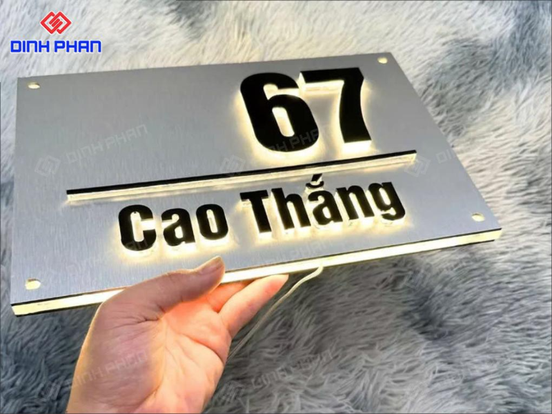 Biển số nhà inox Đắk Lắk