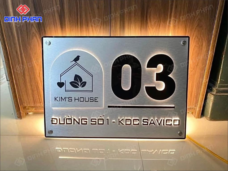 Biển số nhà inox Đắk Lắk