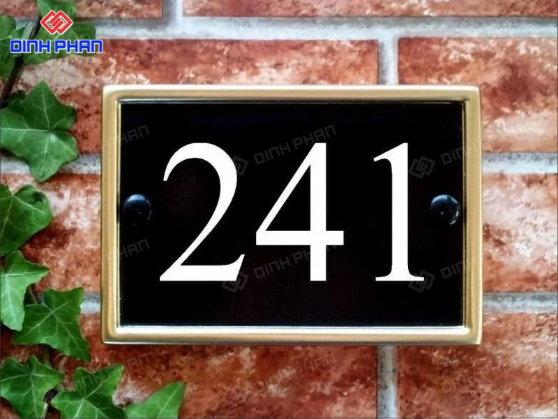 Làm biển số nhà theo yêu cầu