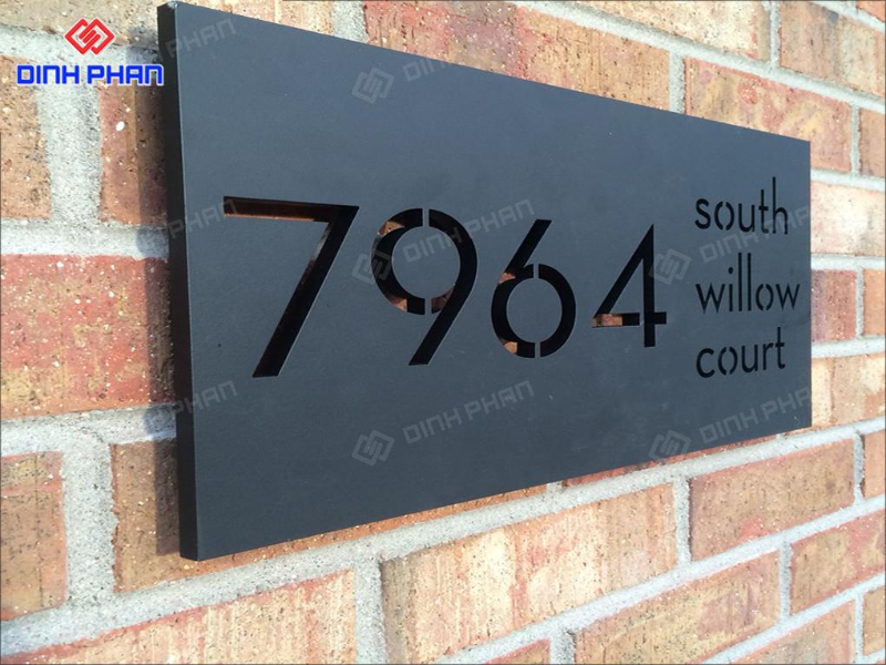 Làm biển số nhà theo yêu cầu